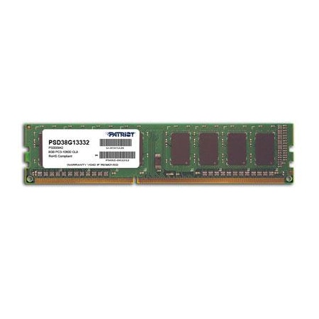 Patriot Memory 8GB CL9 1333MHz DIMM, PSD38G13332 PSD38G13332